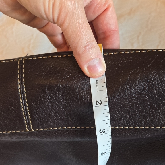 Elliott Lucca Leather Dark Brown Purse - Picture 8 of 16